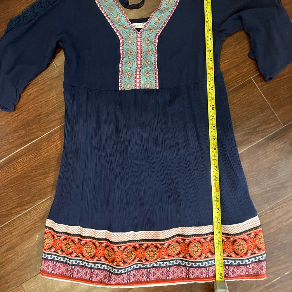 White Mark Gabrielle Boho Sheath Dress